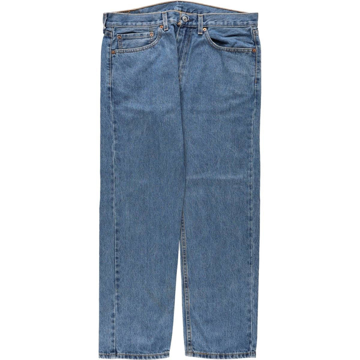 Levi's 505 tapered denim pants for men, size w36 cotton blue type Vintage Second Hand