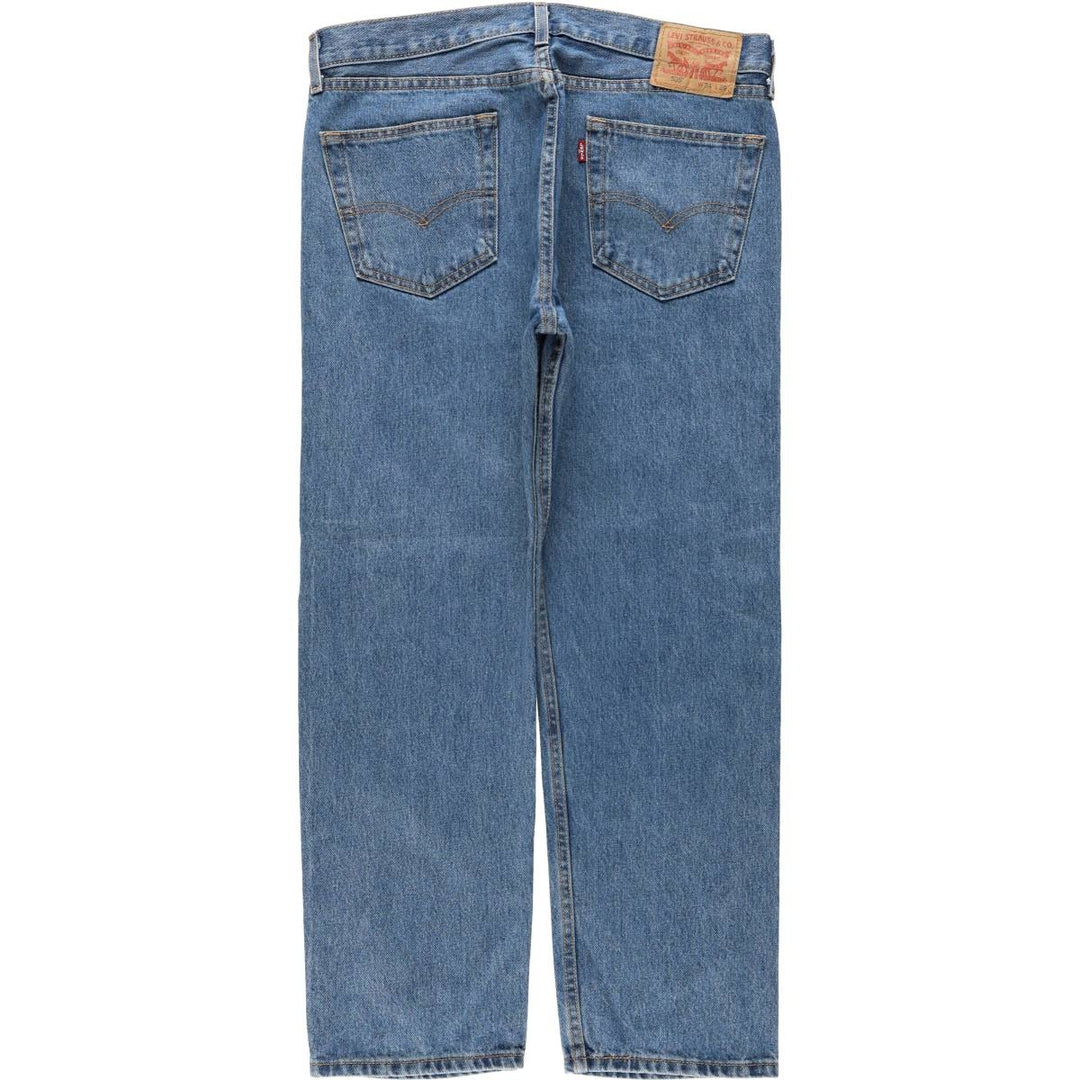 Levi's 505 tapered denim pants for men, size w36 cotton blue type Vintage Second Hand