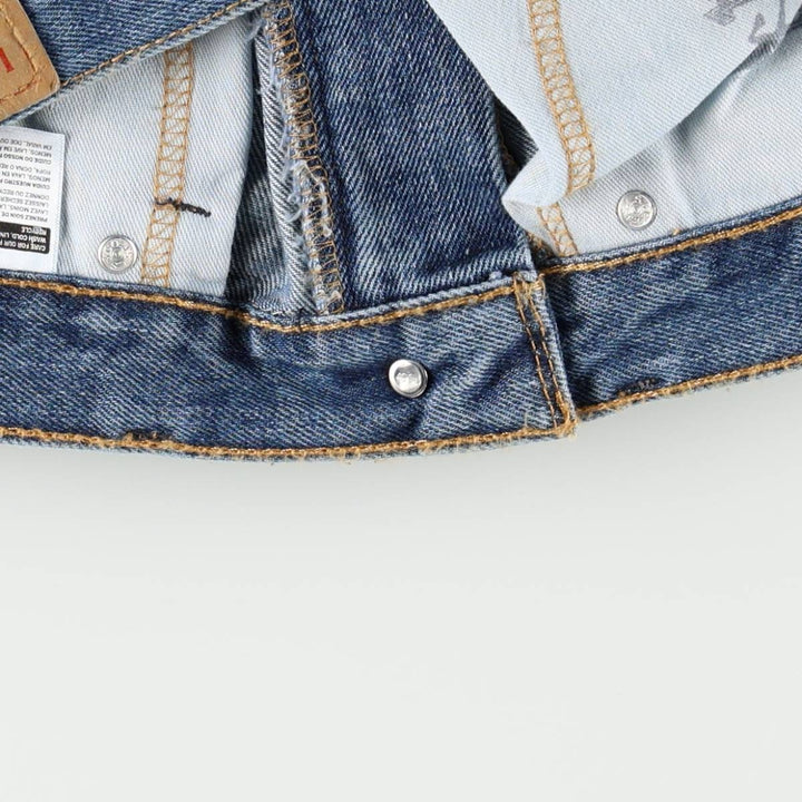 Levi's 505 tapered denim pants for men, size w36 cotton blue type Vintage Second Hand
