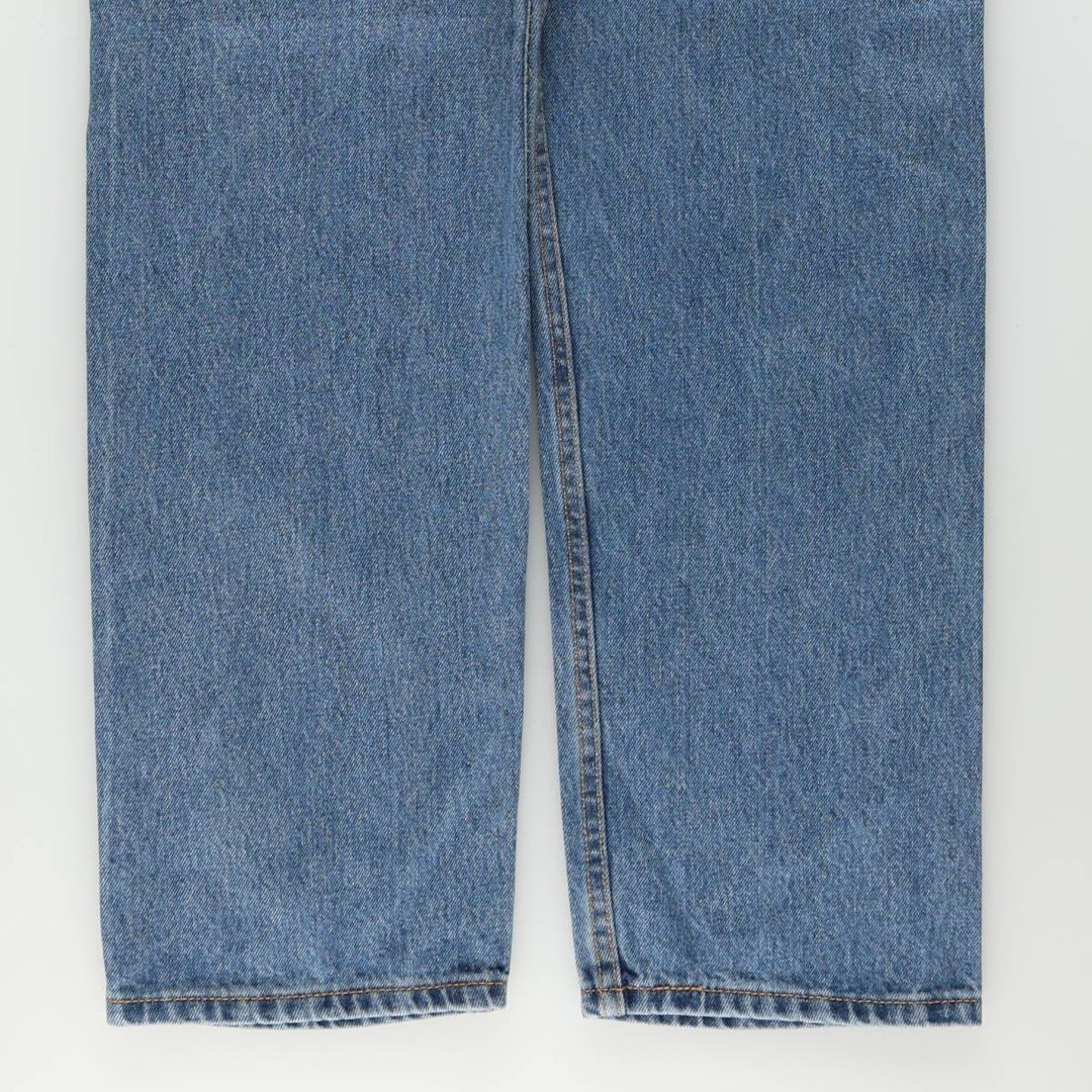 Levi's 505 tapered denim pants for men, size w36 cotton blue type Vintage Second Hand