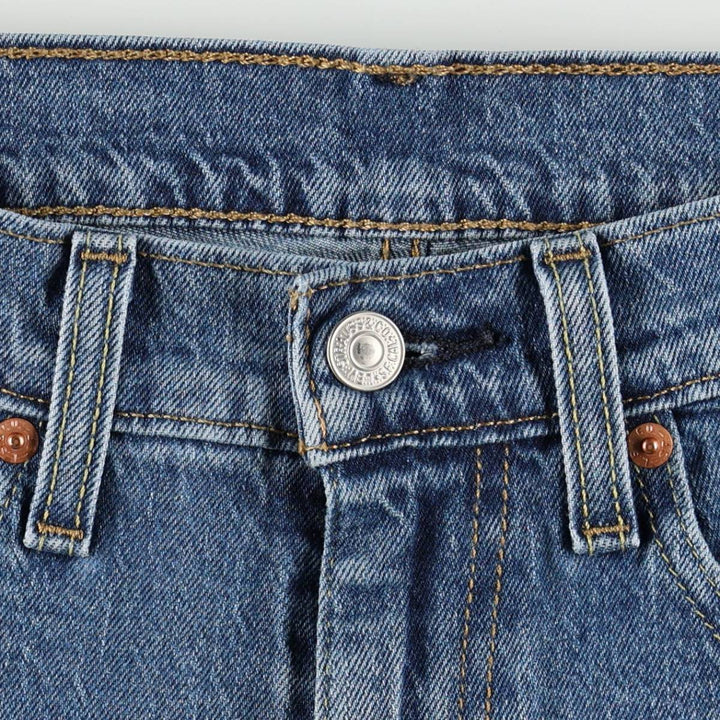 Levi's 505 tapered denim pants for men, equivalent to w35 cotton blue type Vintage Second Hand