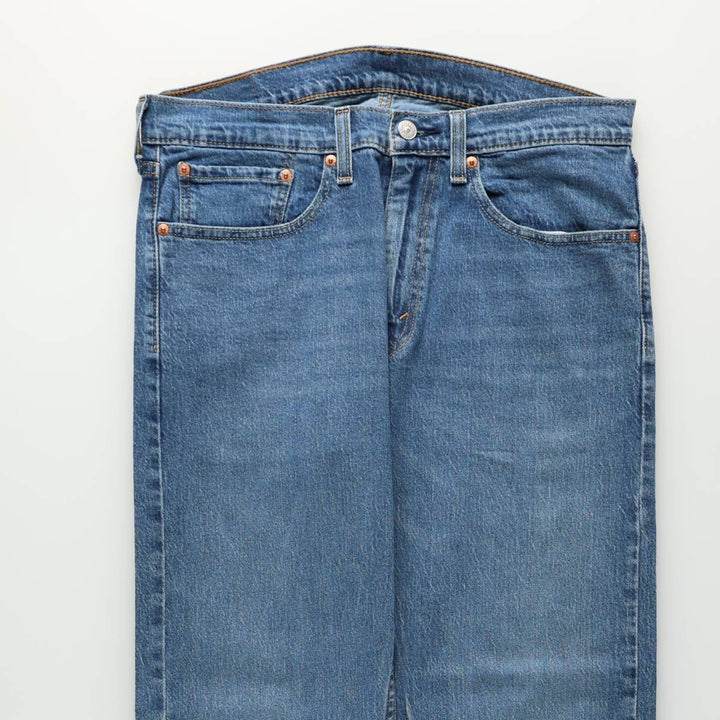 Levi's 505 tapered denim pants for men, equivalent to w35 cotton blue type Vintage Second Hand
