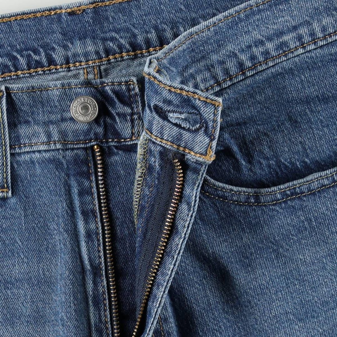 Levi's 505 tapered denim pants for men, equivalent to w35 cotton blue type Vintage Second Hand