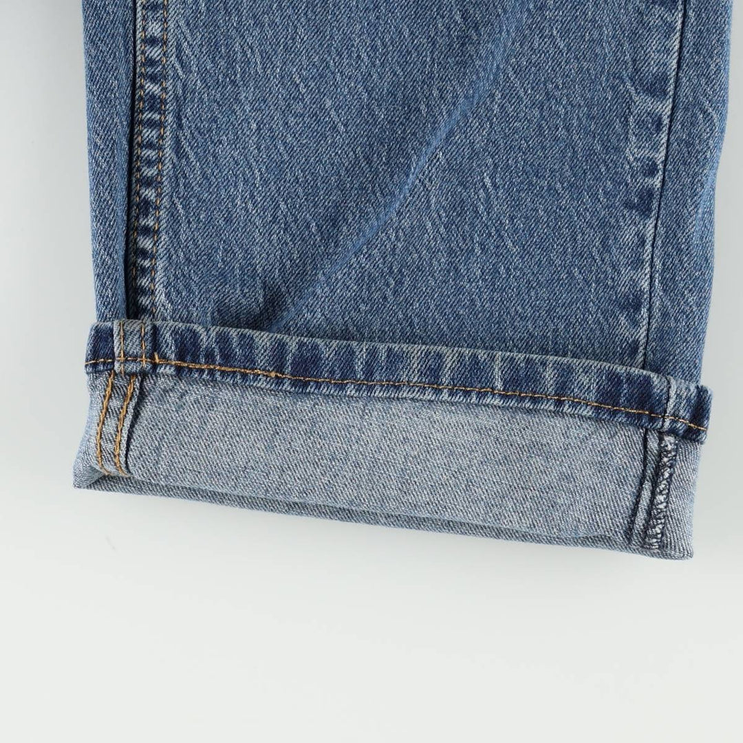 Levi's 505 tapered denim pants for men, equivalent to w35 cotton blue type Vintage Second Hand