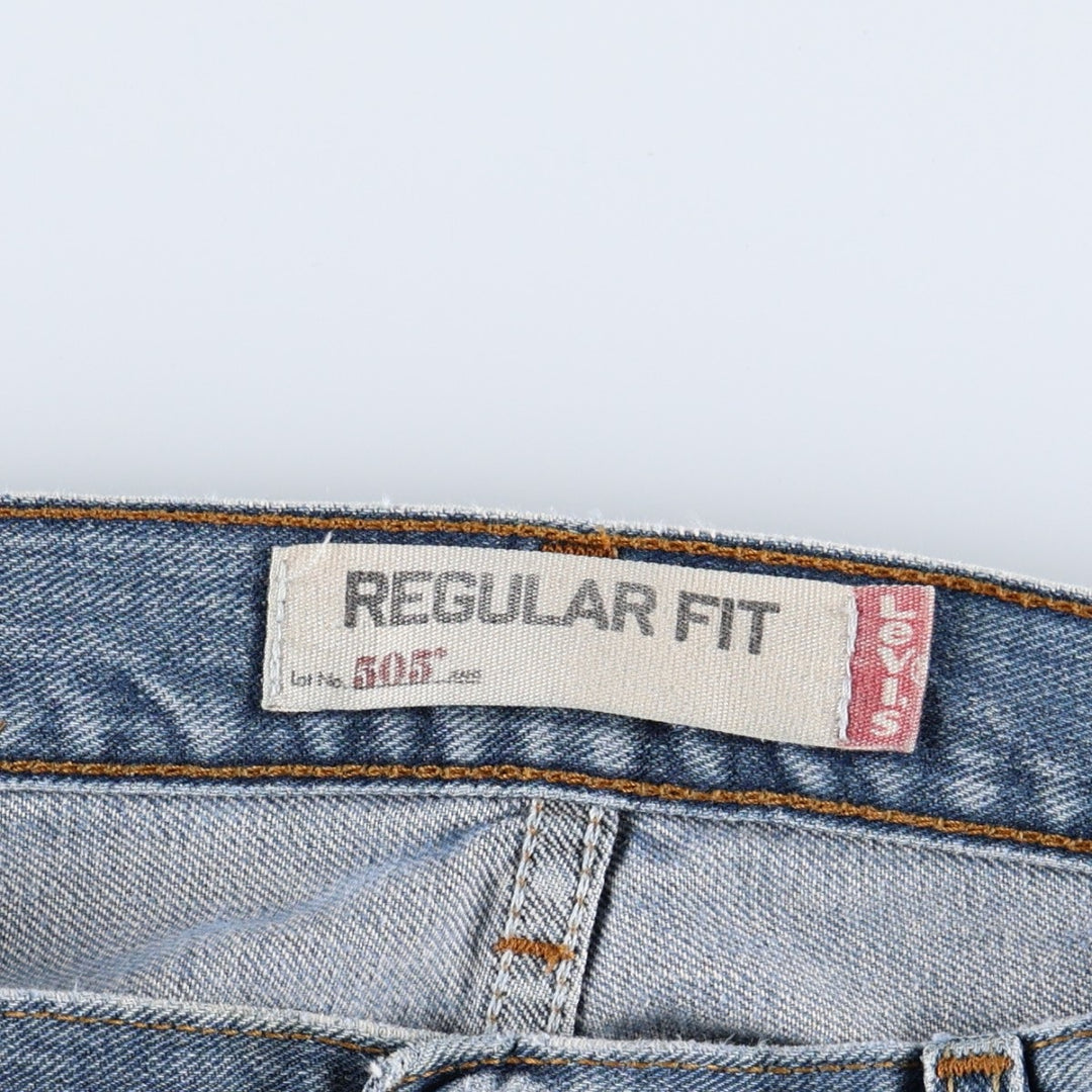 Levi's 505 REGULAR FIT tapered denim pants for men, size w35 unclear blue type Vintage Second Hand