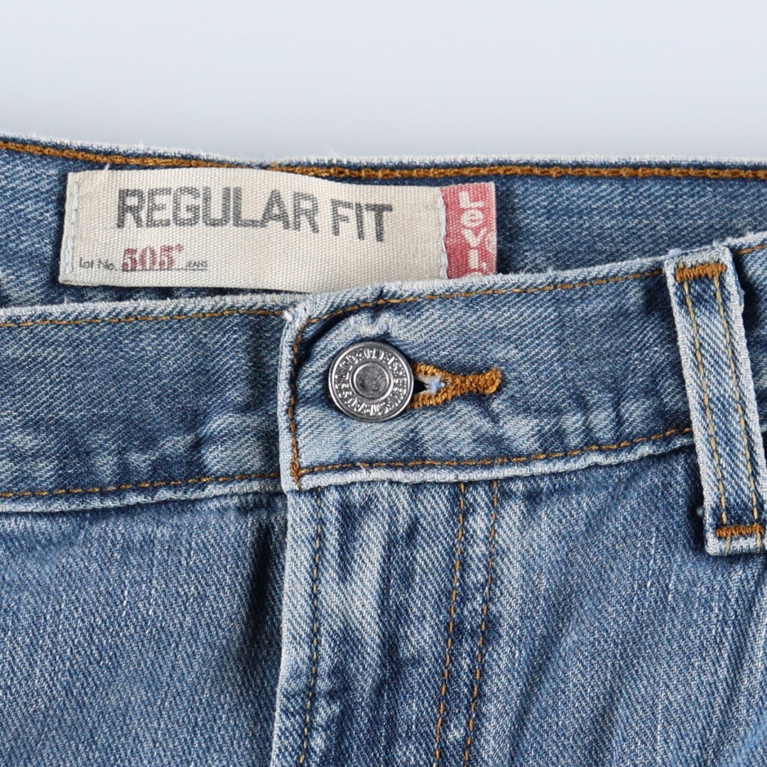 Levi's 505 REGULAR FIT tapered denim pants for men, size w35 unclear blue type Vintage Second Hand