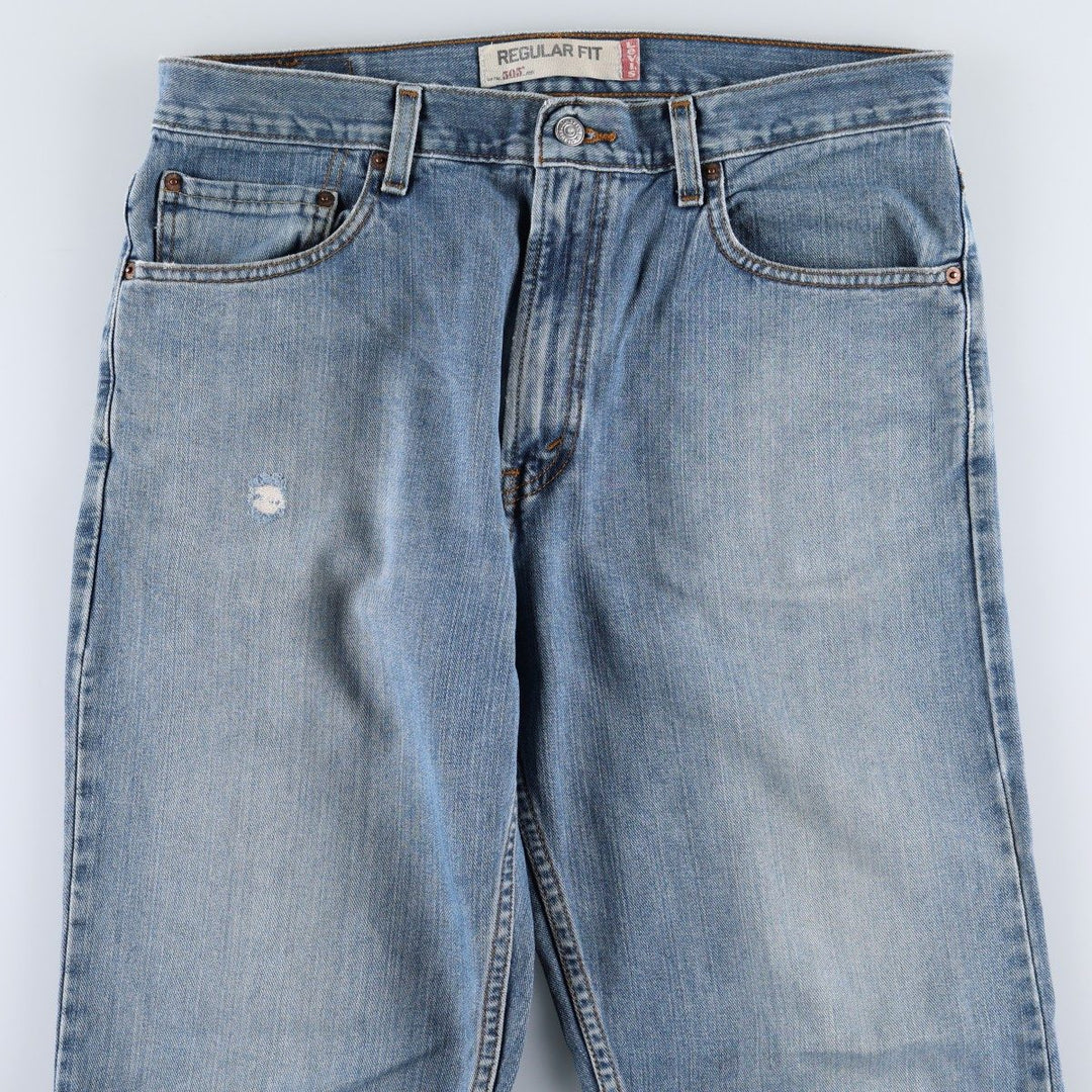 Levi's 505 REGULAR FIT tapered denim pants for men, size w35 unclear blue type Vintage Second Hand