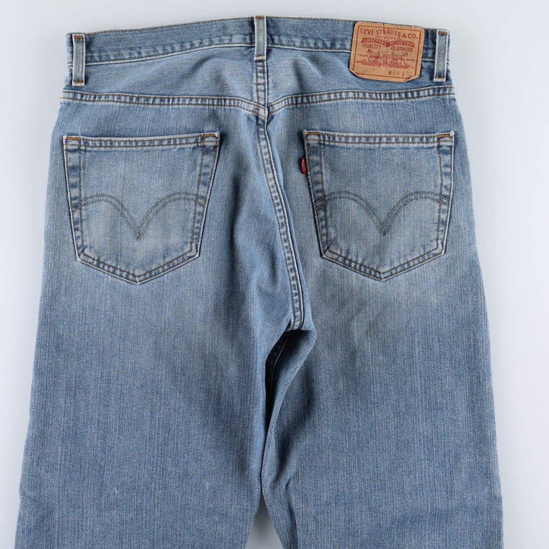 Levi's 505 REGULAR FIT tapered denim pants for men, size w35 unclear blue type Vintage Second Hand