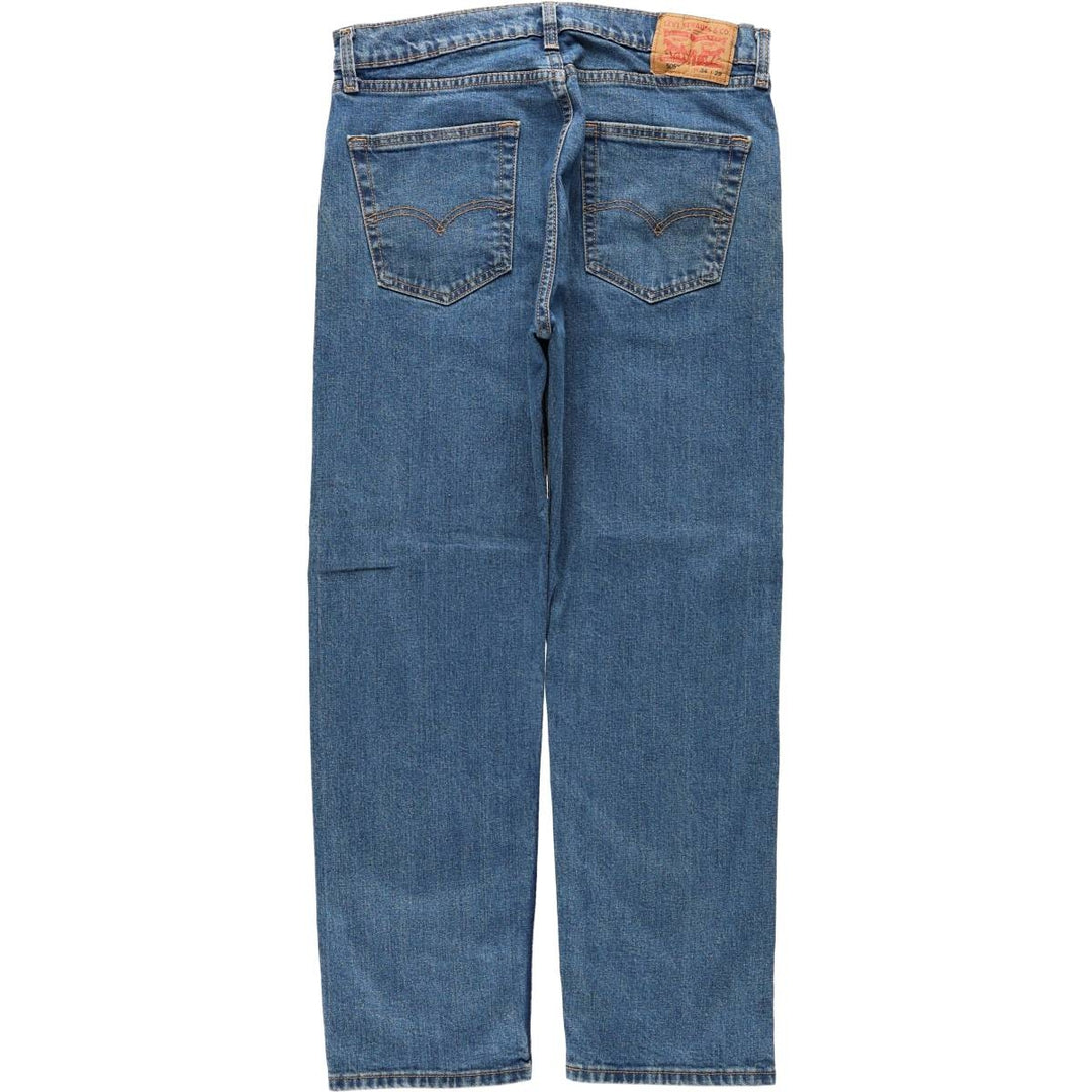 Levi's 505 tapered denim pants for men, equivalent to w35 cotton blue type Vintage Second Hand