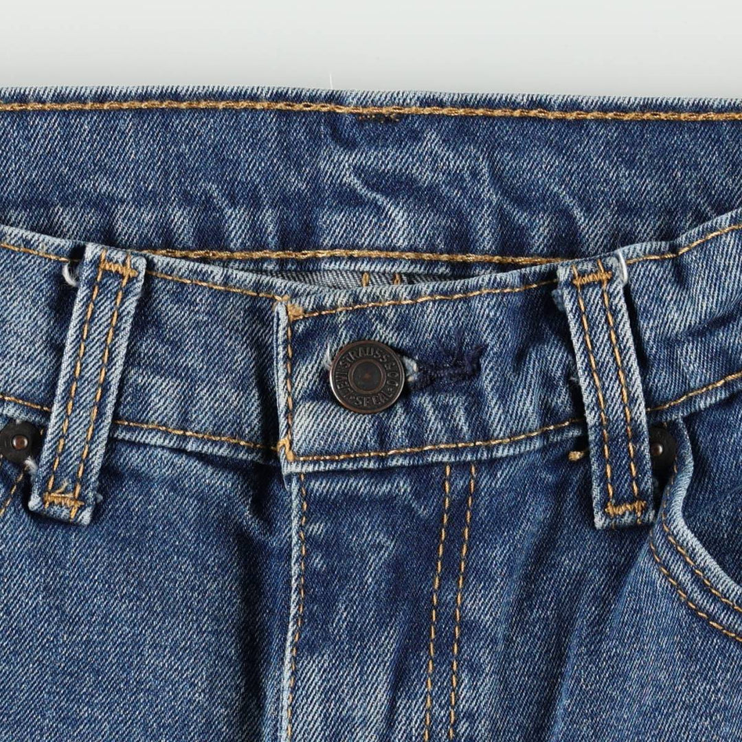Levi's 505 tapered denim pants for men, equivalent to w35 cotton blue type Vintage Second Hand