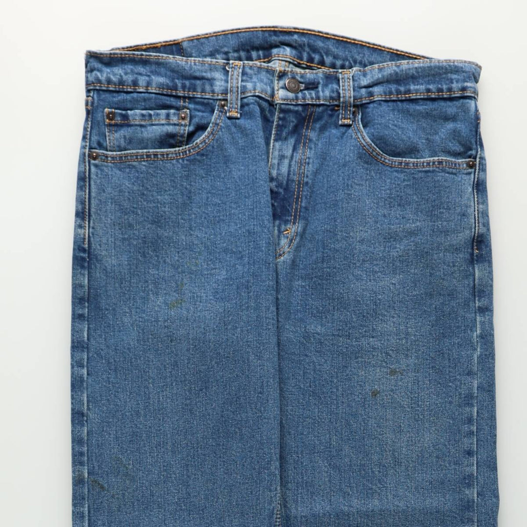 Levi's 505 tapered denim pants for men, equivalent to w35 cotton blue type Vintage Second Hand