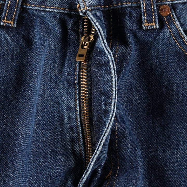 Levi's 505 tapered denim pants for men, size W34 cotton blue type Vintage Second Hand