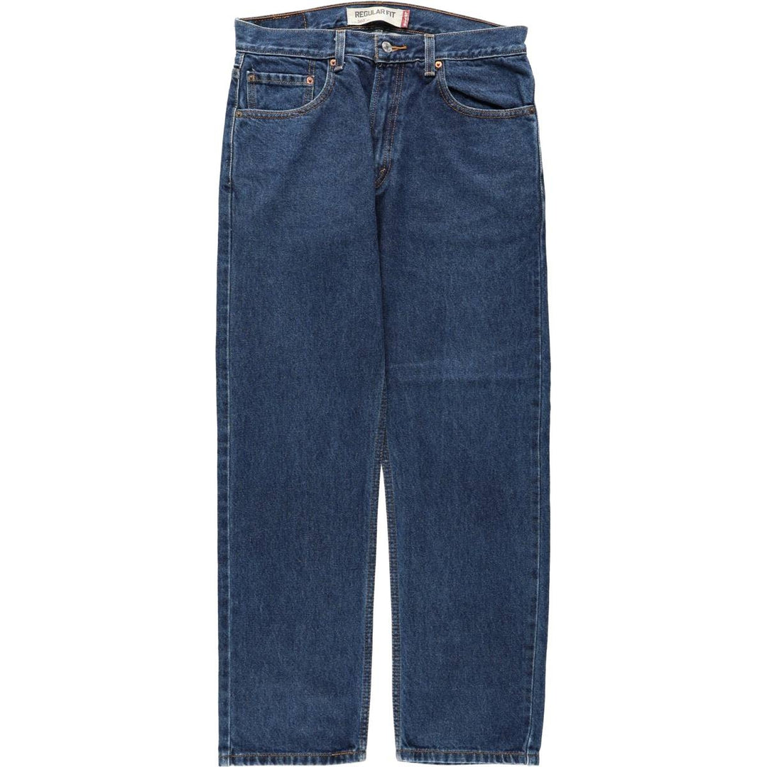 Levi's 505 tapered denim pants for men, size W33 cotton blue type Vintage Second Hand