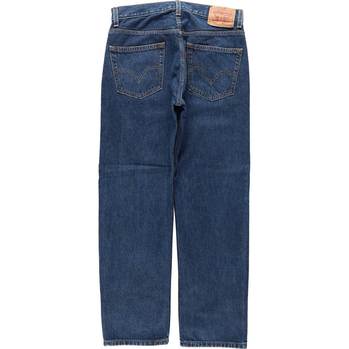 Levi's 505 tapered denim pants for men, size W33 cotton blue type Vintage Second Hand
