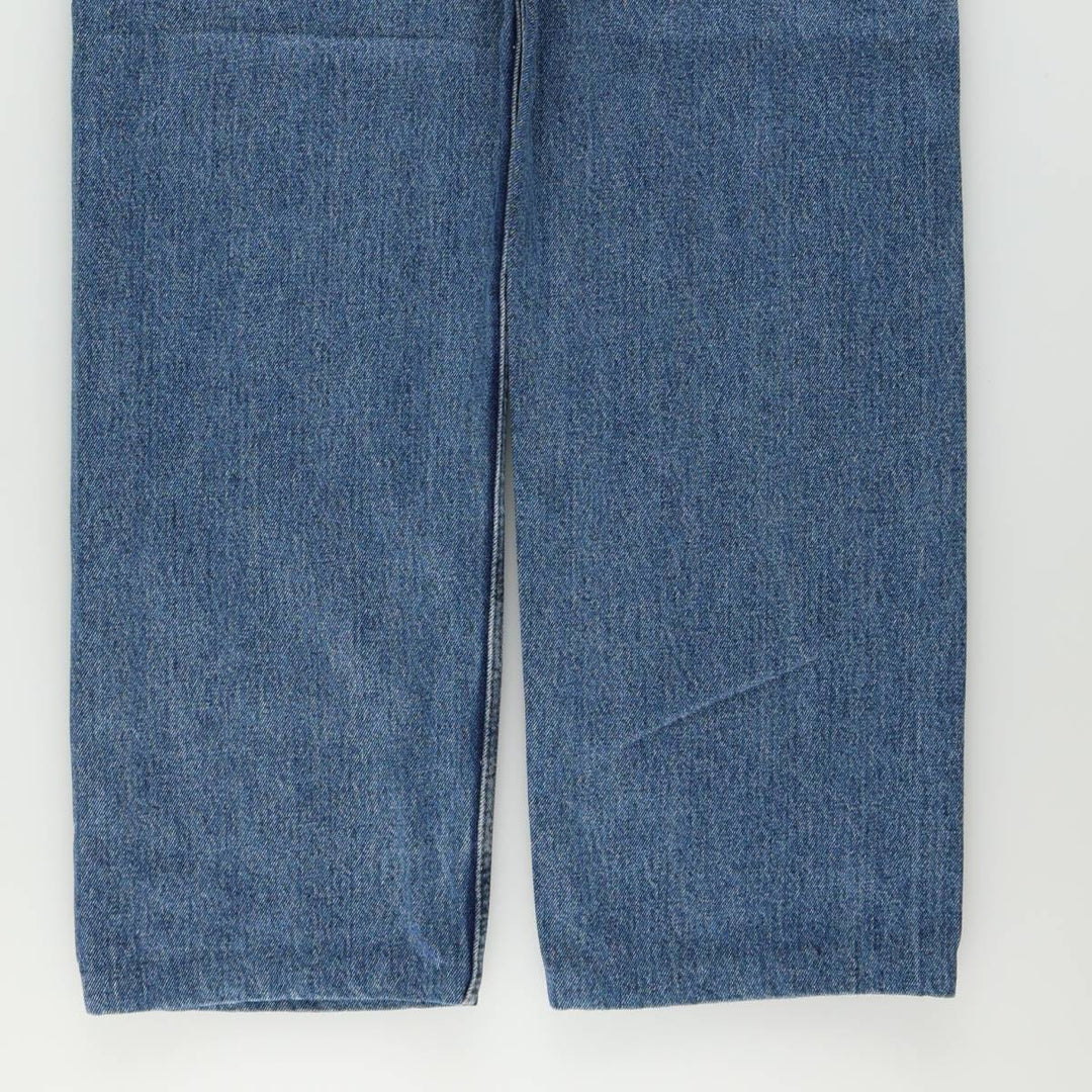 Levi's 505 tapered denim pants for men, size W34 cotton blue type Vintage Second Hand