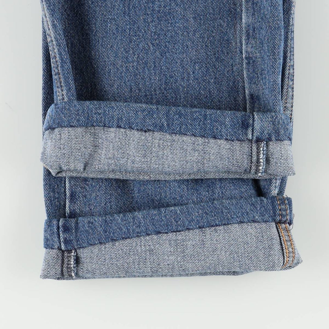 Levi's 505 tapered denim pants for men, size W34 cotton blue type Vintage Second Hand