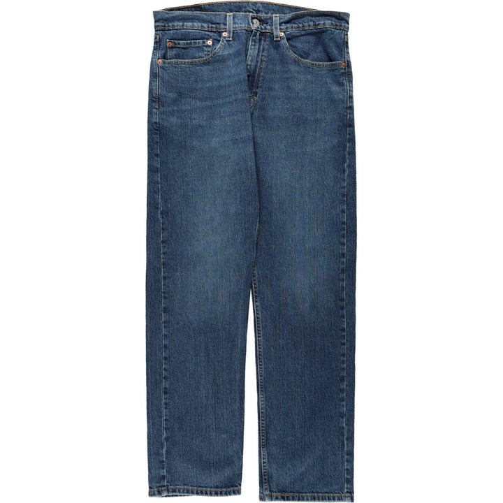 Levi's 505 tapered denim pants for men, size W34 cotton blue type Vintage Second Hand