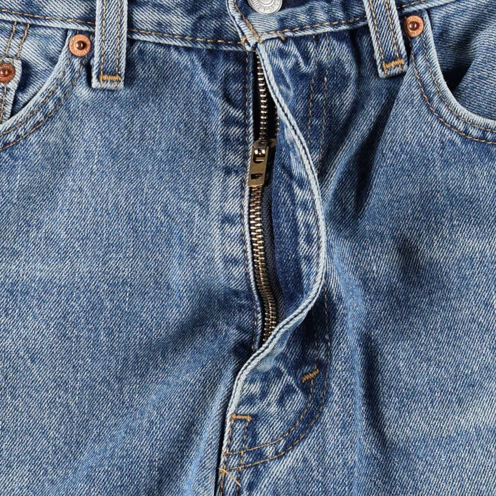 Levi's 505 tapered denim pants for men, size w37 cotton blue type Vintage Second Hand