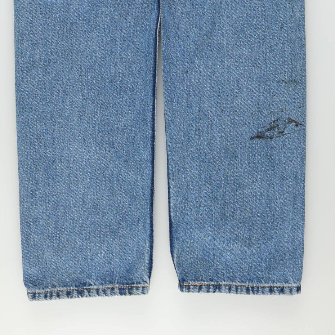 Levi's 505 tapered denim pants for men, size w37 cotton blue type Vintage Second Hand