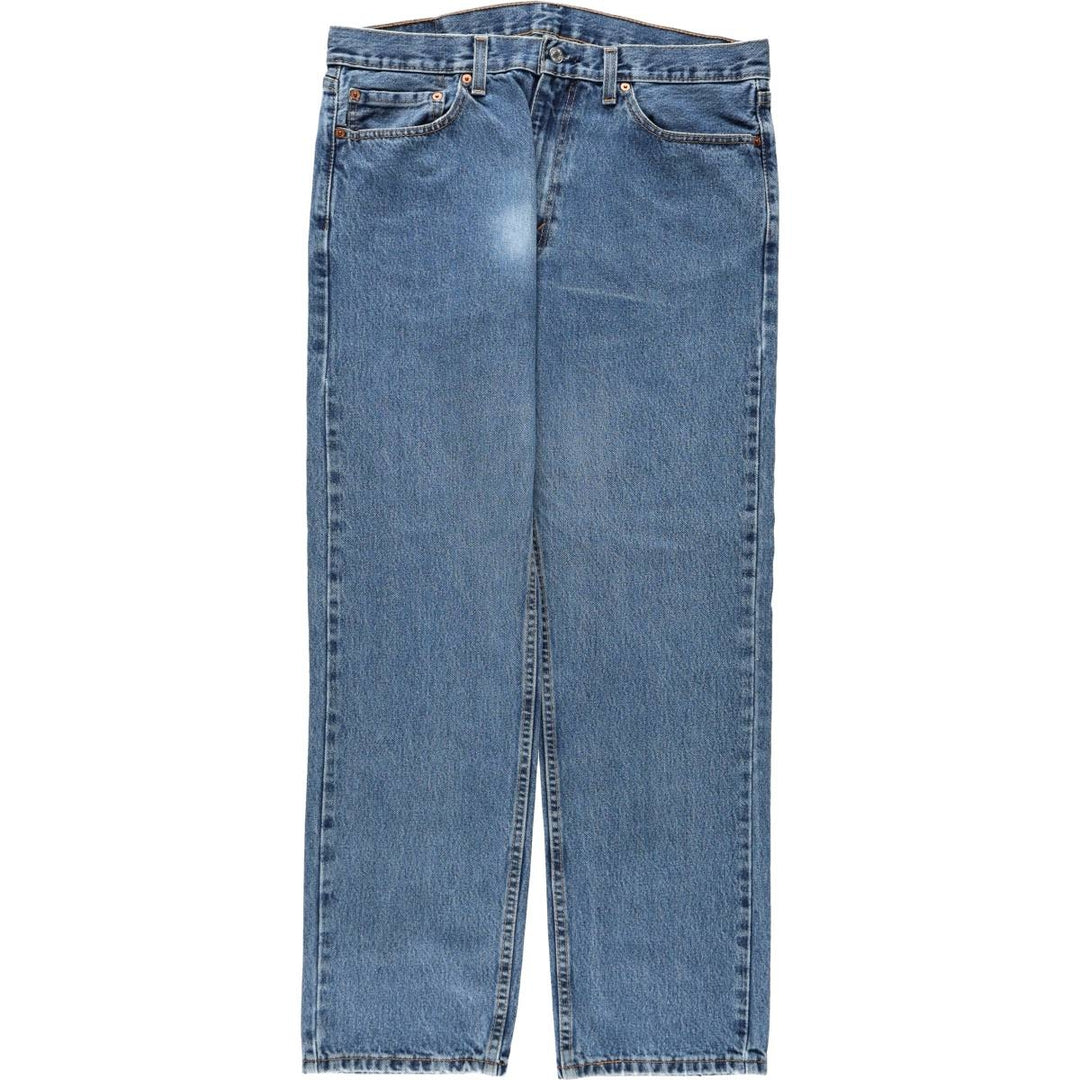 Levi's 505 tapered denim pants for men, size w37 cotton blue type Vintage Second Hand