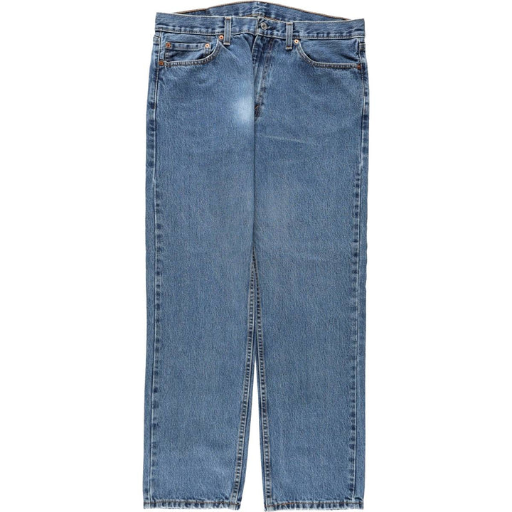 Levi's 505 tapered denim pants for men, size w37 cotton blue type Vintage Second Hand
