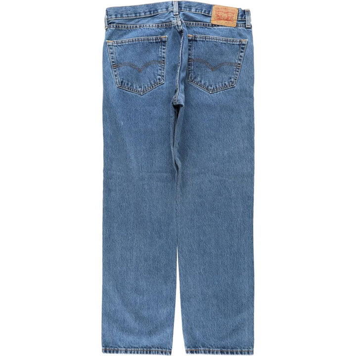 Levi's 505 tapered denim pants for men, size w37 cotton blue type Vintage Second Hand