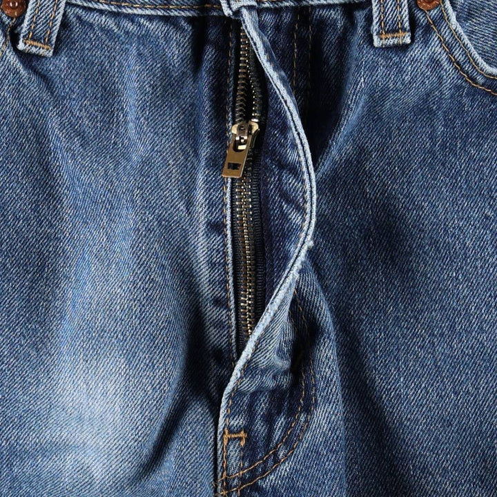 Levi's 505 tapered denim pants for men, size w37 cotton blue type Vintage Second Hand