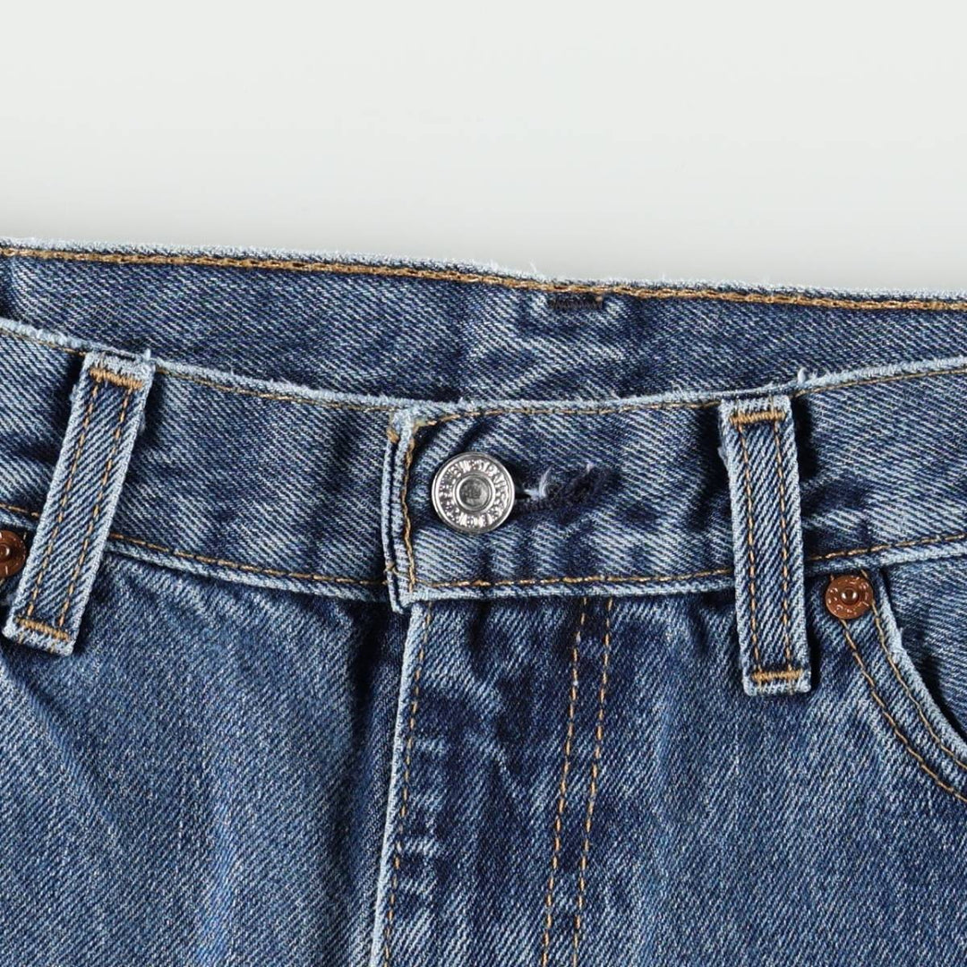 Levi's 505 tapered denim pants for men, size w37 cotton blue type Vintage Second Hand