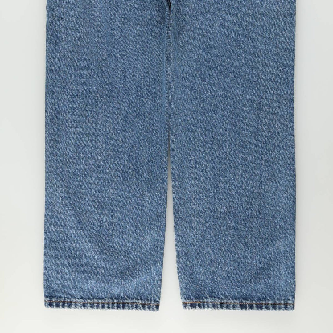 Levi's 505 tapered denim pants for men, size w37 cotton blue type Vintage Second Hand