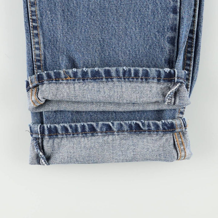 Levi's 505 tapered denim pants for men, size w37 cotton blue type Vintage Second Hand