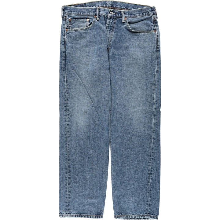 Levi's 505 tapered denim pants for men, size w37 cotton blue type Vintage Second Hand