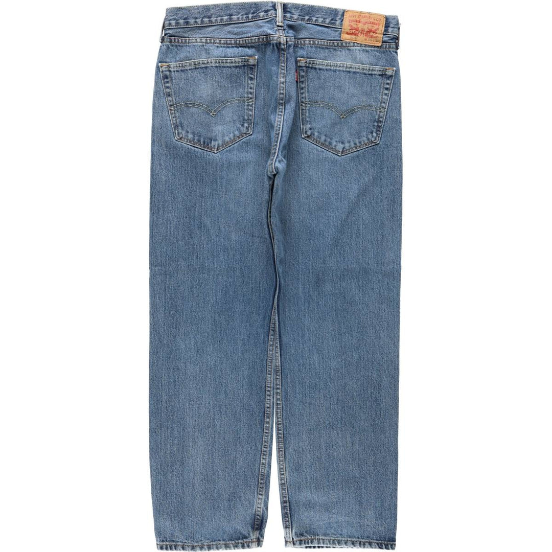 Levi's 505 tapered denim pants for men, size w37 cotton blue type Vintage Second Hand
