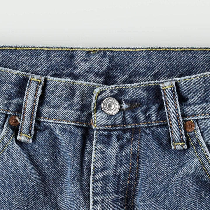 Levi's 505 tapered denim pants for men, size w37 cotton blue type Vintage Second Hand