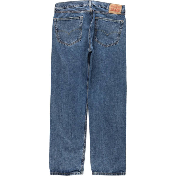 Levi's 505 tapered denim pants for men, size w36 cotton blue type Vintage Second Hand
