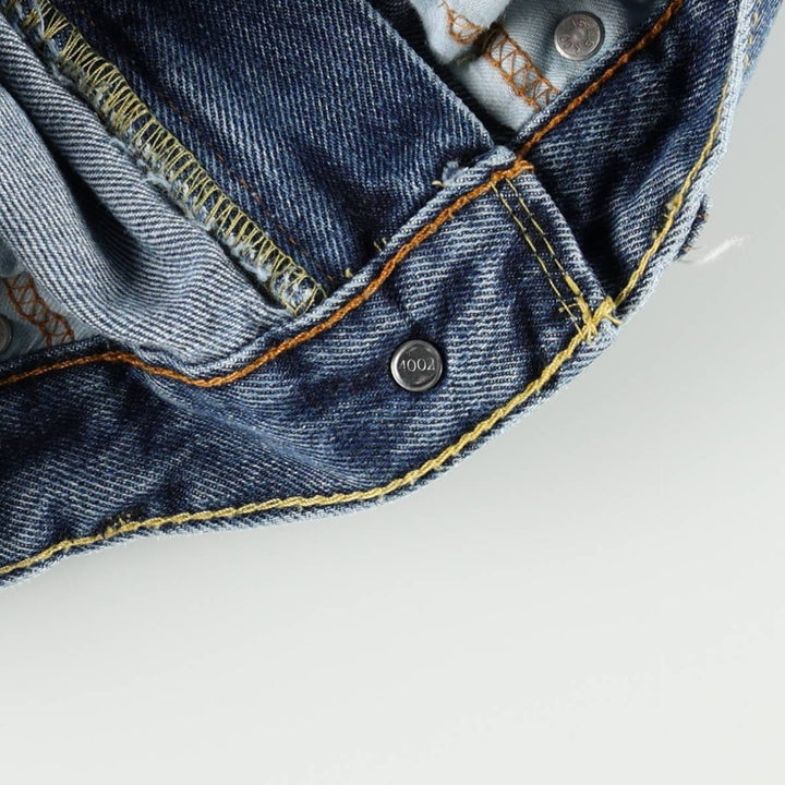 Levi's 505 tapered denim pants for men, size w36 cotton blue type Vintage Second Hand
