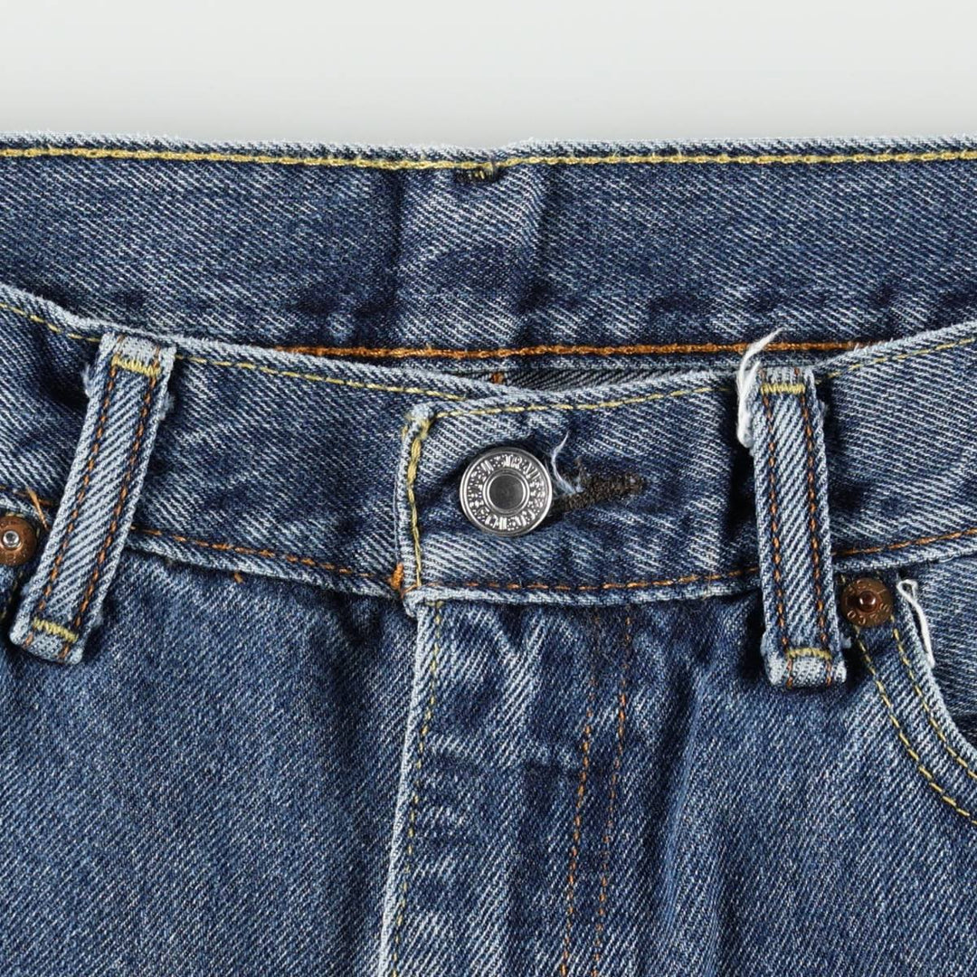 Levi's 505 tapered denim pants for men, size w36 cotton blue type Vintage Second Hand