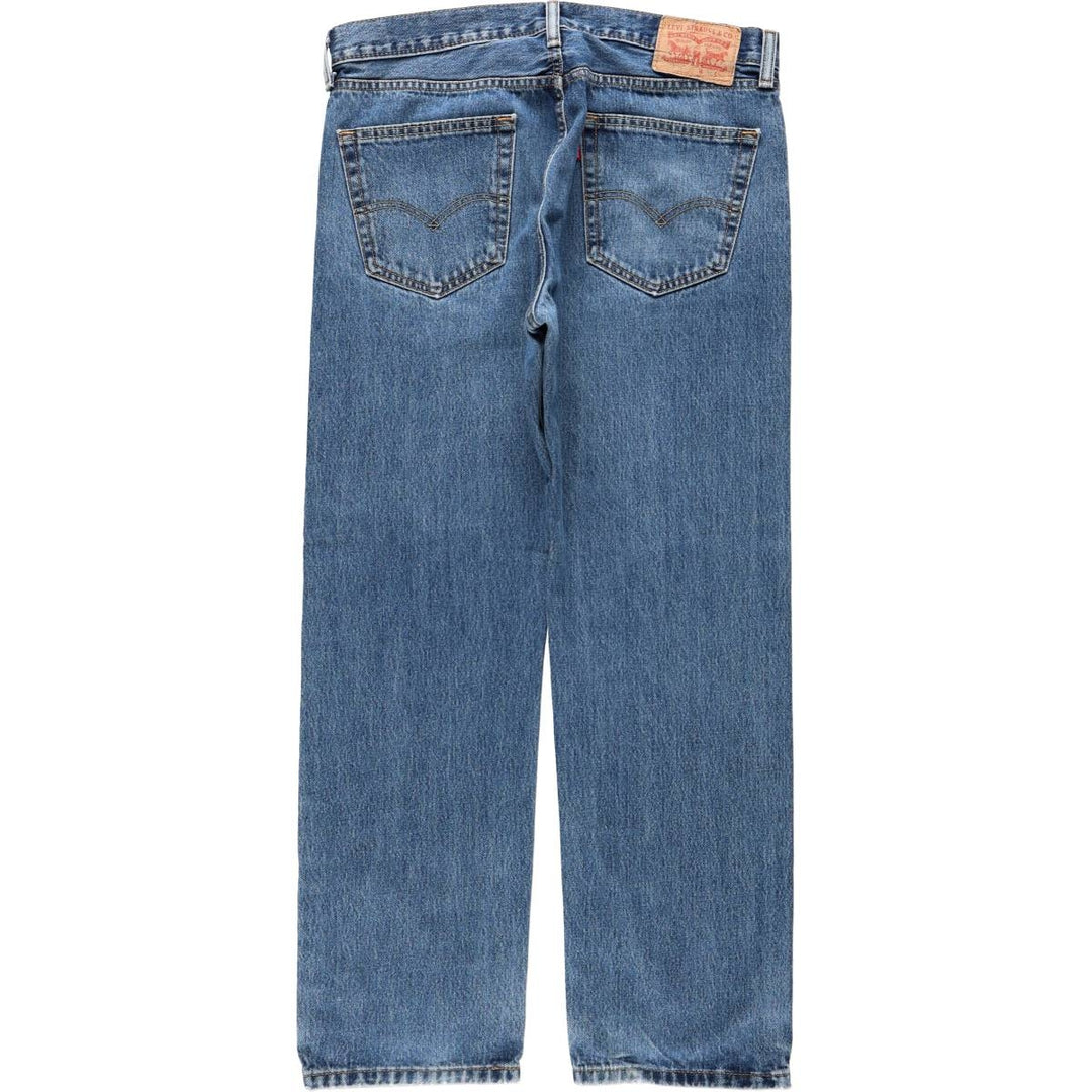 Levi's 505 tapered denim pants for men, size w36 cotton blue type Vintage Second Hand