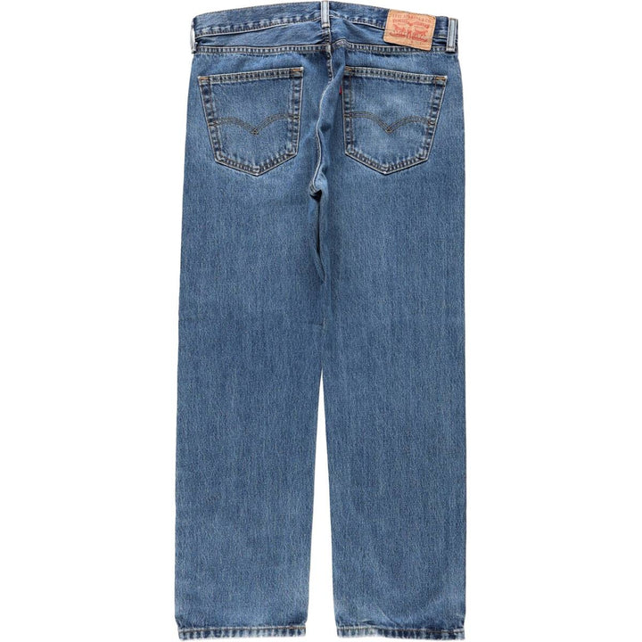 Levi's 505 tapered denim pants for men, size w36 cotton blue type Vintage Second Hand