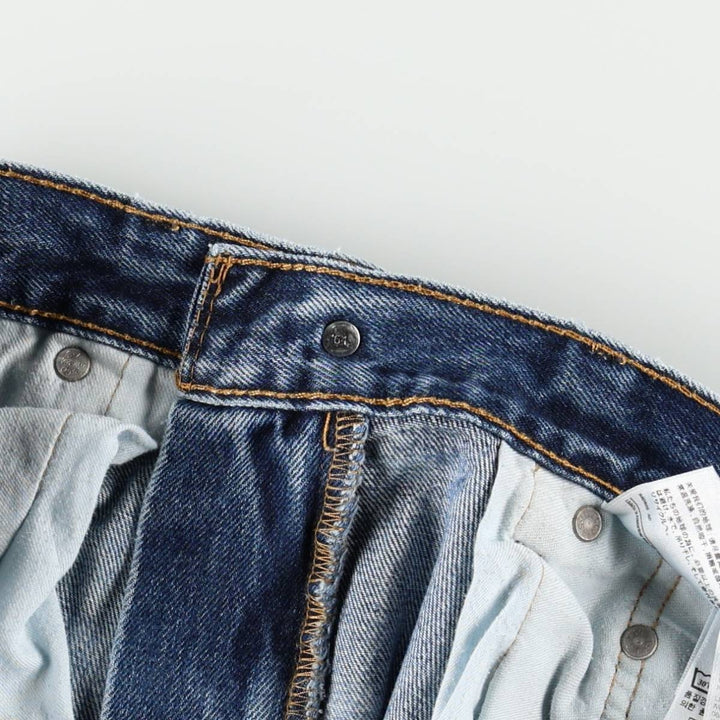 Levi's 505 tapered denim pants for men, size w36 cotton blue type Vintage Second Hand