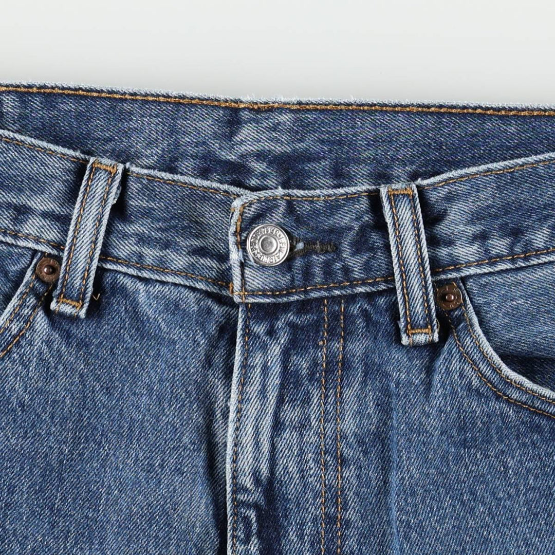 Levi's 505 tapered denim pants for men, size w36 cotton blue type Vintage Second Hand