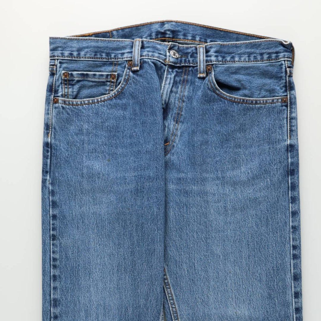 Levi's 505 tapered denim pants for men, size w36 cotton blue type Vintage Second Hand