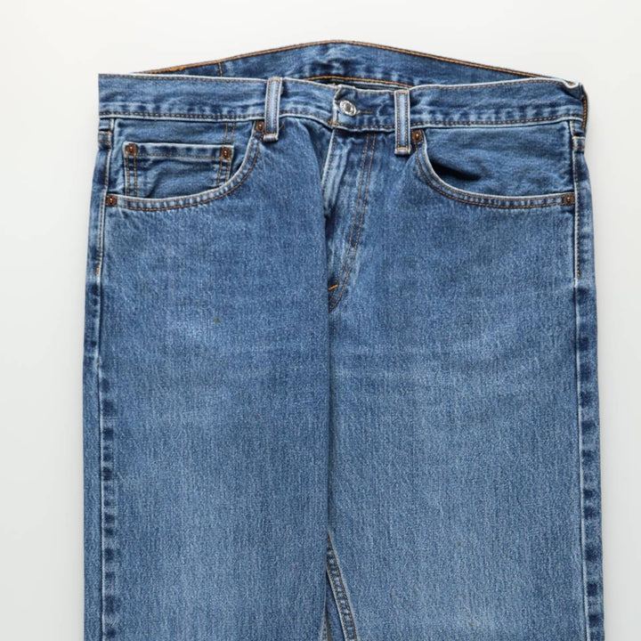 Levi's 505 tapered denim pants for men, size w36 cotton blue type Vintage Second Hand