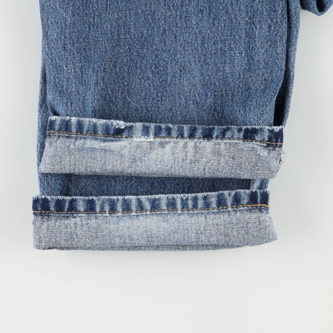 Levi's 505 tapered denim pants for men, size w36 cotton blue type Vintage Second Hand