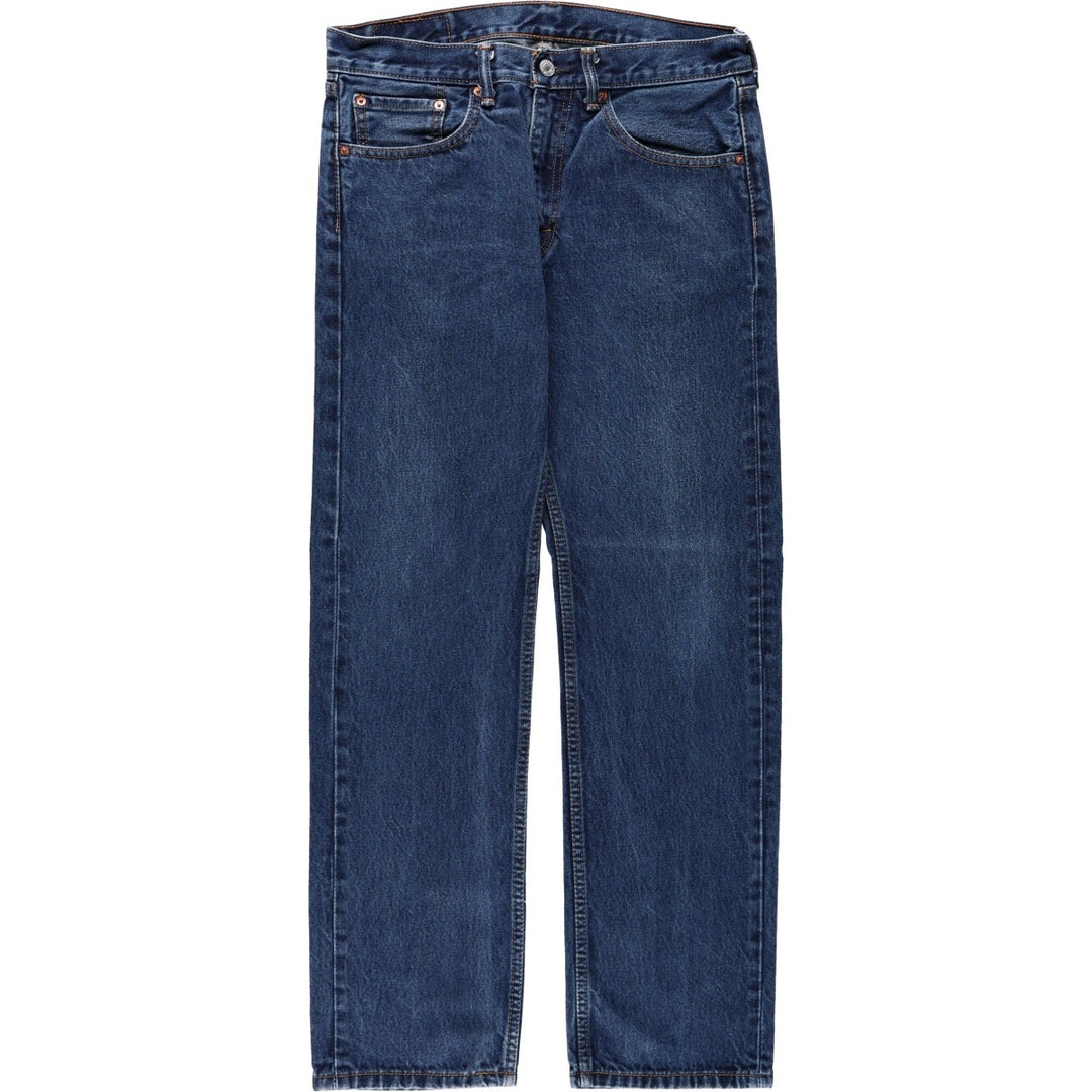 Levi's 505 tapered denim pants for men, size W34 cotton blue type Vintage Second Hand