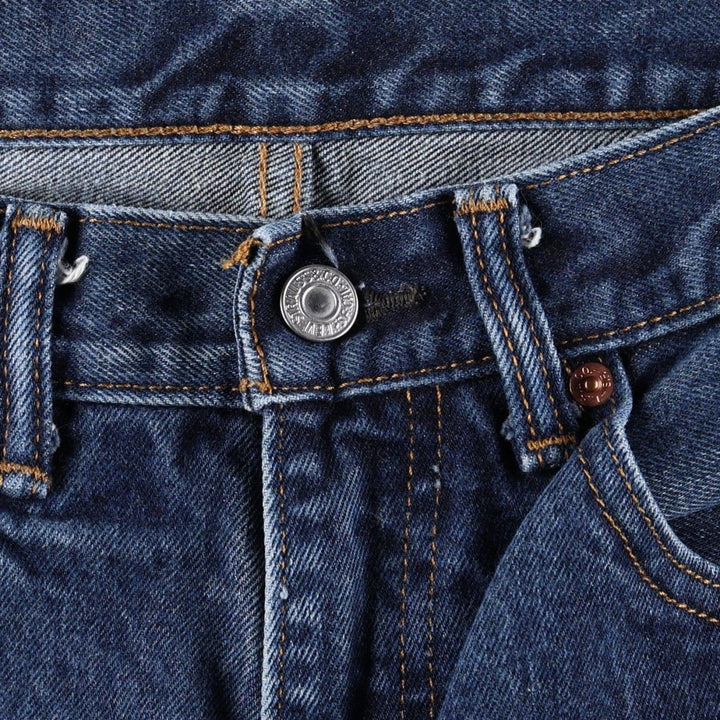 Levi's 505 tapered denim pants for men, size W34 cotton blue type Vintage Second Hand