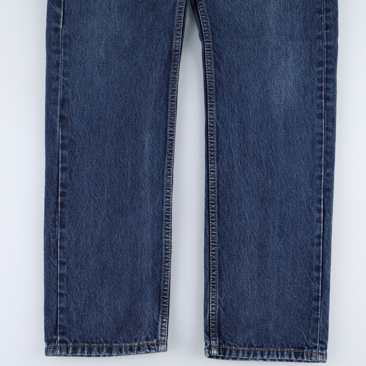 Levi's 505 tapered denim pants for men, size W34 cotton blue type Vintage Second Hand