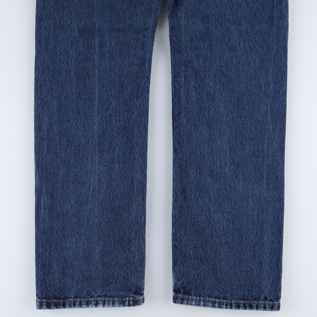 Levi's 505 tapered denim pants for men, size W34 cotton blue type Vintage Second Hand