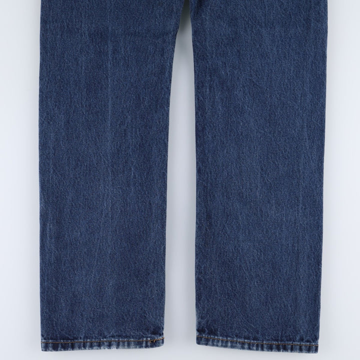 Levi's 505 tapered denim pants for men, size W34 cotton blue type Vintage Second Hand