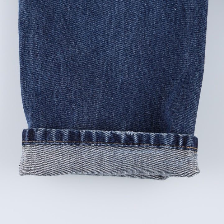 Levi's 505 tapered denim pants for men, size W34 cotton blue type Vintage Second Hand