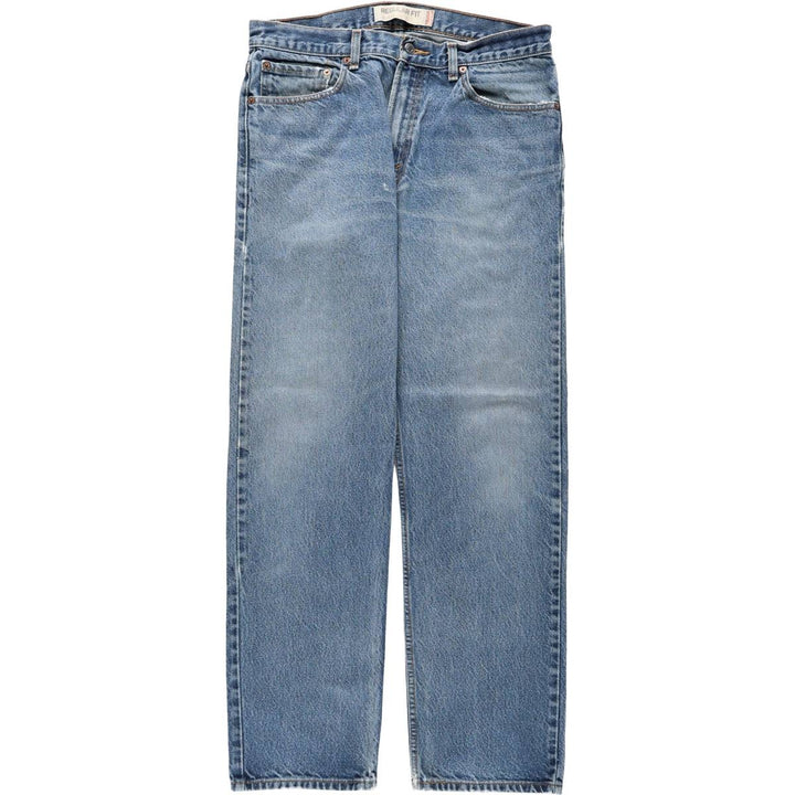 00'S Levi's 505 REGULAR FIT tapered denim pants for men, size w34 cotton blue type Vintage Second Hand